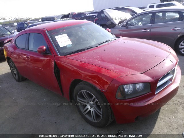 2B3CA3CV0AH165063 - 2010 DODGE CHARGER SXT RED photo 1