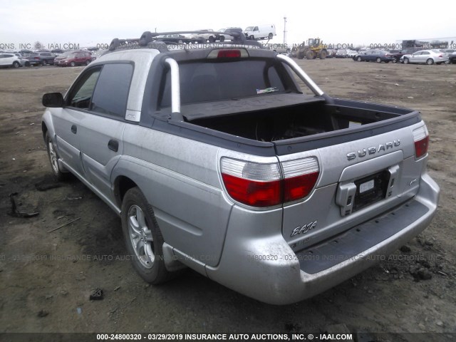 4S4BT62C167106740 - 2006 SUBARU BAJA SPORT SILVER photo 3