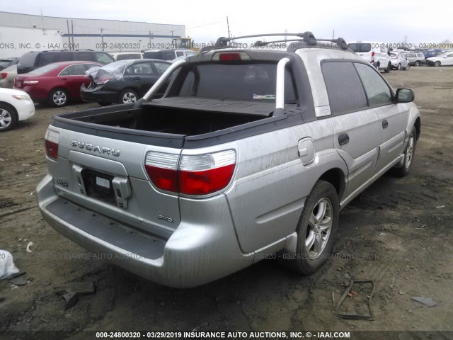 4S4BT62C167106740 - 2006 SUBARU BAJA SPORT SILVER photo 4