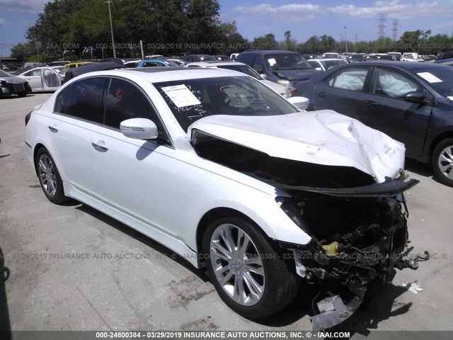 KMHGC4DD7EU262717 - 2014 HYUNDAI GENESIS 3.8L WHITE photo 1