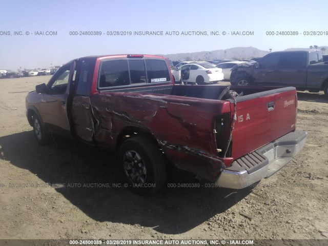 1N6DD26S5YC391048 - 2000 NISSAN FRONTIER KING CAB XE RED photo 3