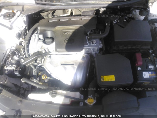 4T4BF1FK0CR197191 - 2012 TOYOTA CAMRY SE/LE/XLE WHITE photo 10