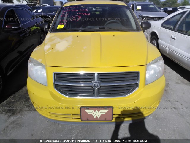 1B3HB48B67D577906 - 2007 DODGE CALIBER SXT YELLOW photo 6