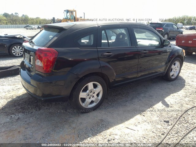 1B3HB48BX8D553707 - 2008 DODGE CALIBER SXT BLACK photo 4