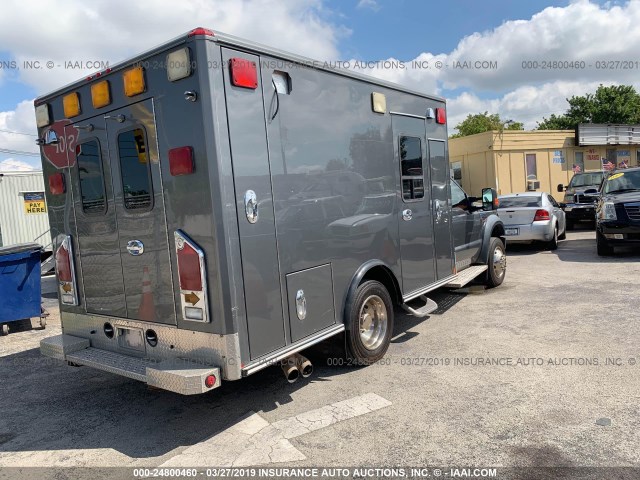 1FDXF46R58EE49548 - 2008 FORD F450 SUPER DUTY GRAY photo 4