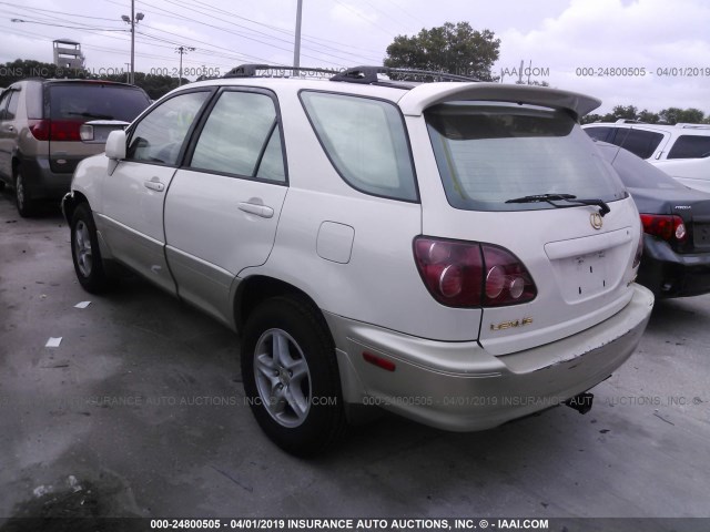 JT6HF10U8Y0142786 - 2000 LEXUS RX 300 WHITE photo 3