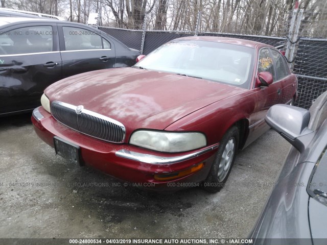 1G4CU5211W4656516 - 1998 BUICK PARK AVENUE ULTRA RED photo 2