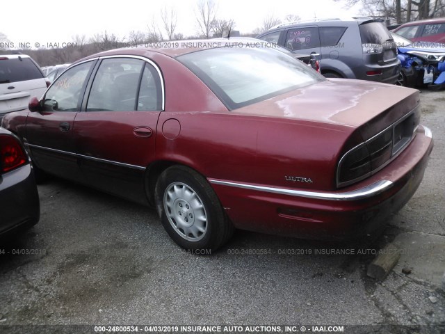 1G4CU5211W4656516 - 1998 BUICK PARK AVENUE ULTRA RED photo 3