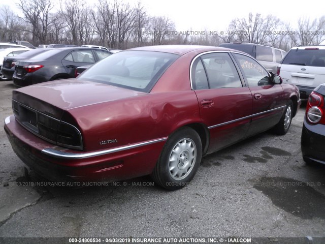 1G4CU5211W4656516 - 1998 BUICK PARK AVENUE ULTRA RED photo 4