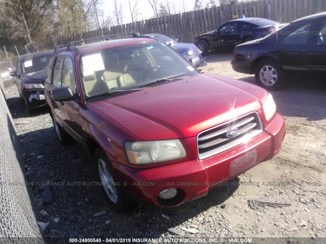 JF1SG65644H705921 - 2004 SUBARU FORESTER 2.5XS RED photo 1