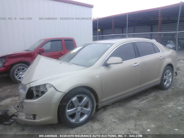 1G1ZK57748F278760 - 2008 CHEVROLET MALIBU LTZ GOLD photo 2