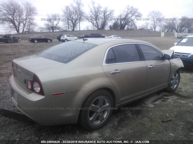 1G1ZK57748F278760 - 2008 CHEVROLET MALIBU LTZ GOLD photo 4