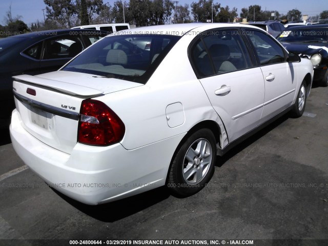 1G1ZT54835F230429 - 2005 CHEVROLET MALIBU LS WHITE photo 4