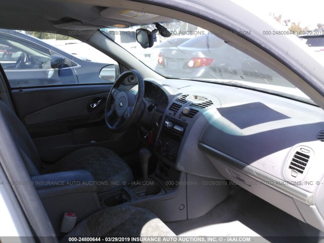 1G1ZT54835F230429 - 2005 CHEVROLET MALIBU LS WHITE photo 5