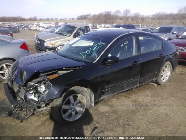 1N4BA41E36C838138 - 2006 NISSAN MAXIMA SE/SL BLACK photo 2