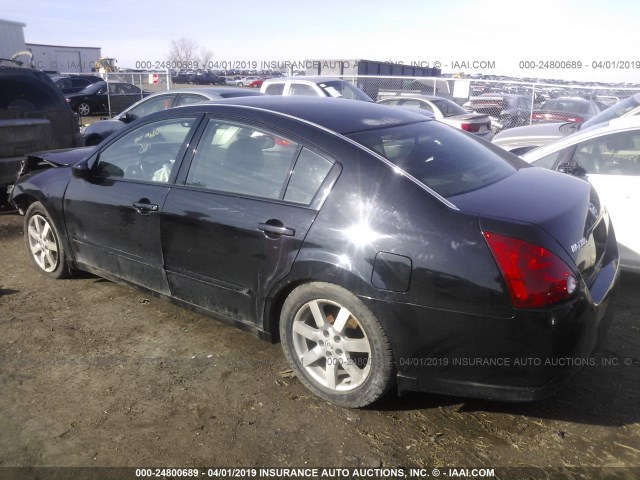 1N4BA41E36C838138 - 2006 NISSAN MAXIMA SE/SL BLACK photo 3