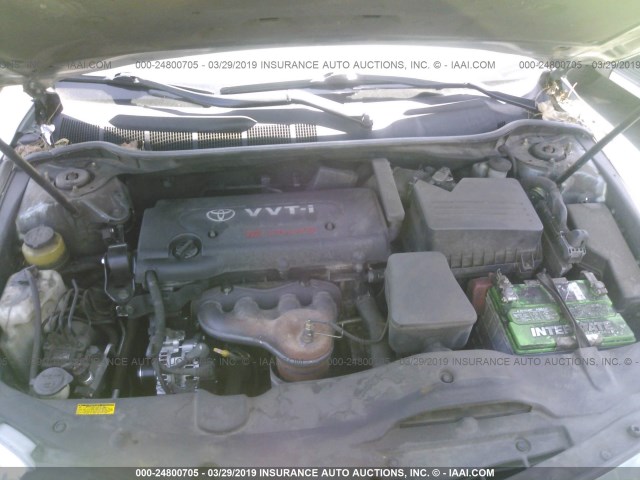 4T4BE46K68R034735 - 2008 TOYOTA CAMRY CE/LE/XLE/SE Light Blue photo 10