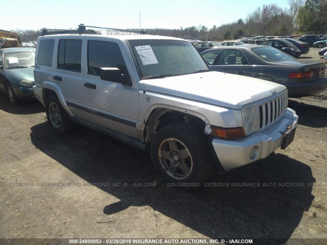 1J8HG48N76C145090 - 2006 JEEP COMMANDER SILVER photo 1
