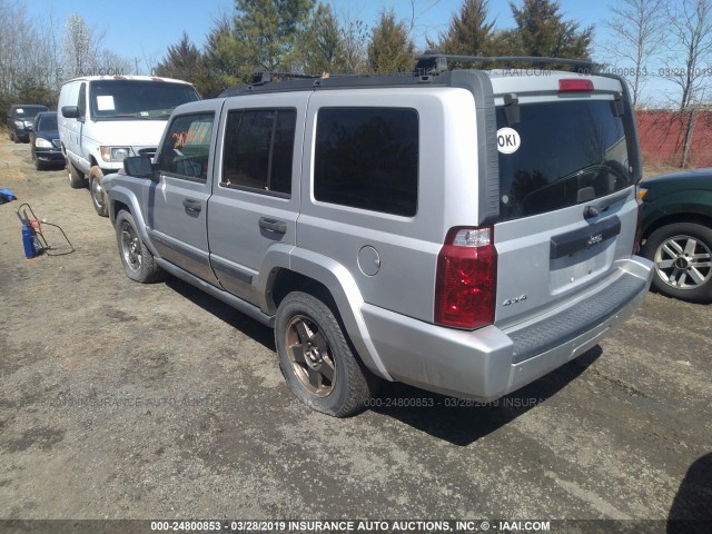 1J8HG48N76C145090 - 2006 JEEP COMMANDER SILVER photo 3