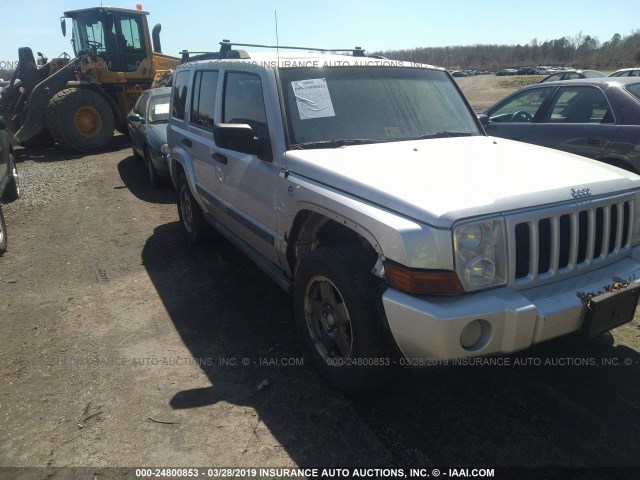 1J8HG48N76C145090 - 2006 JEEP COMMANDER SILVER photo 6
