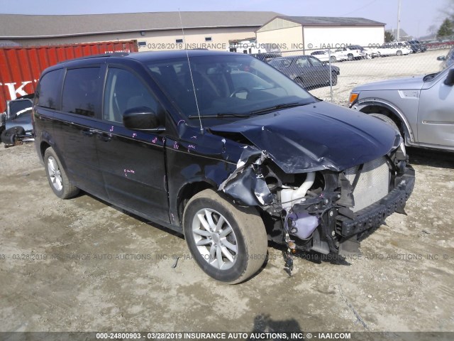 2C4RDGCG4FR648940 - 2015 DODGE GRAND CARAVAN SXT BLACK photo 1