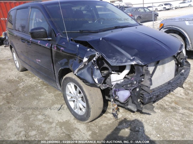 2C4RDGCG4FR648940 - 2015 DODGE GRAND CARAVAN SXT BLACK photo 6