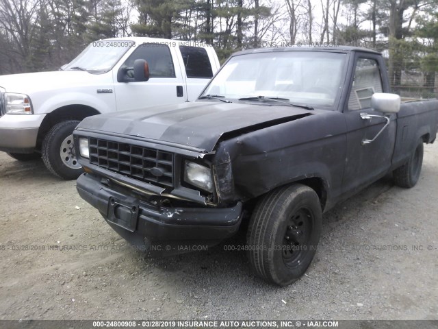 1FTBR10T7HUC23543 - 1987 FORD RANGER BLACK photo 6