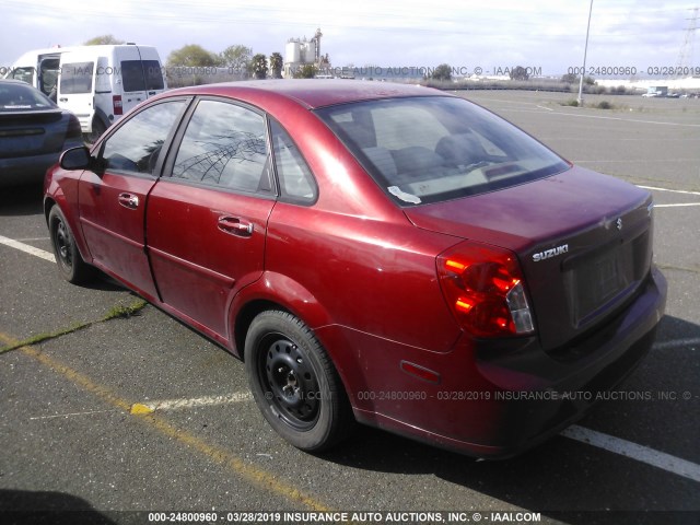 KL5JD56Z67K572058 - 2007 SUZUKI FORENZA CONVENIENCE/POPULAR RED photo 3