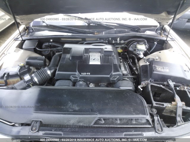 JT8BH22F7T0064067 - 1996 LEXUS LS 400 SILVER photo 10