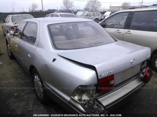 JT8BH22F7T0064067 - 1996 LEXUS LS 400 SILVER photo 3