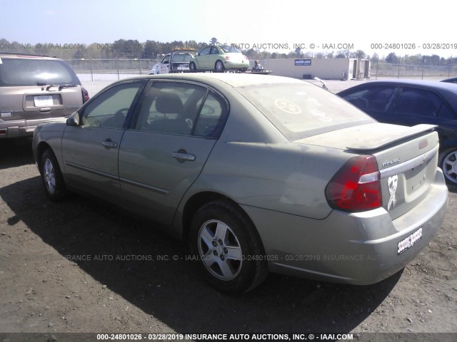 1G1ZT54835F190465 - 2005 CHEVROLET MALIBU LS GREEN photo 3