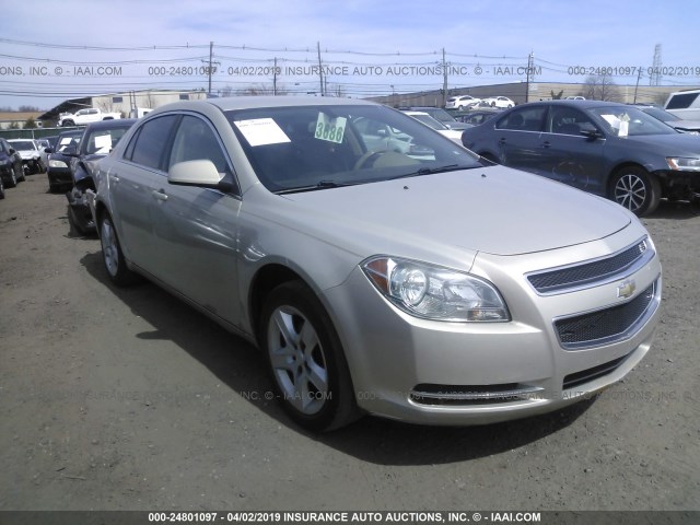 1G1ZH57B89F259777 - 2009 CHEVROLET MALIBU 1LT GOLD photo 1