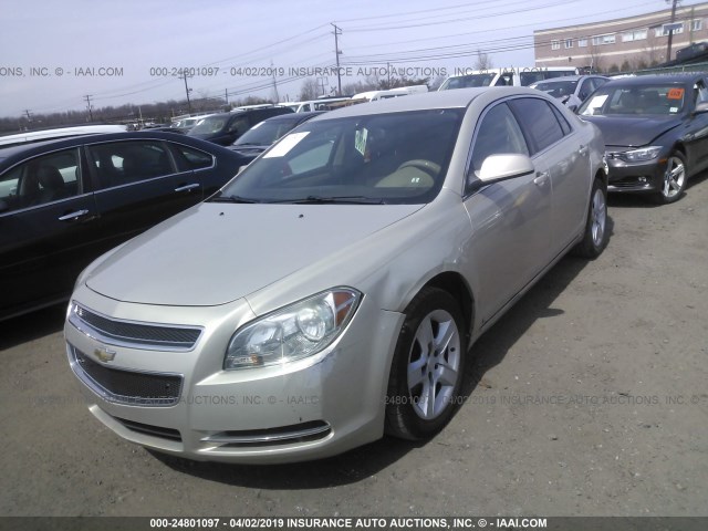 1G1ZH57B89F259777 - 2009 CHEVROLET MALIBU 1LT GOLD photo 2