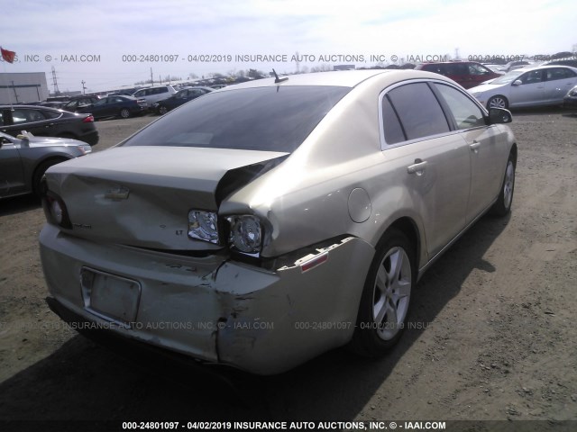 1G1ZH57B89F259777 - 2009 CHEVROLET MALIBU 1LT GOLD photo 4