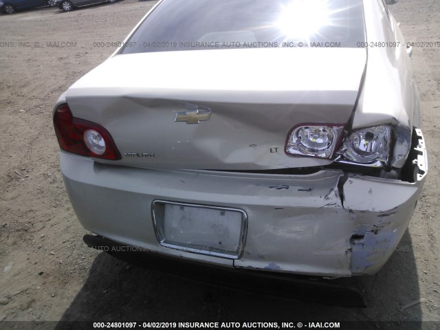 1G1ZH57B89F259777 - 2009 CHEVROLET MALIBU 1LT GOLD photo 6