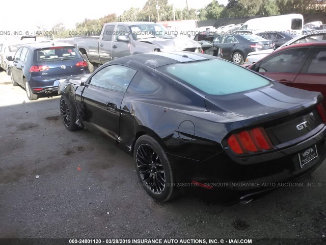 1FA6P8CF5G5237669 - 2016 FORD MUSTANG GT BLACK photo 3