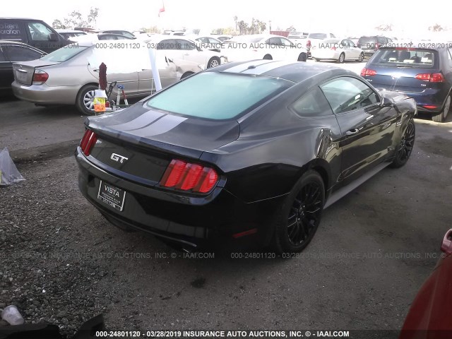 1FA6P8CF5G5237669 - 2016 FORD MUSTANG GT BLACK photo 4