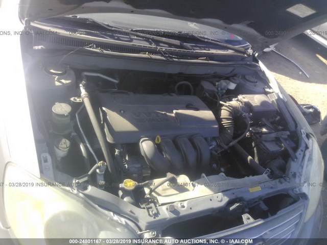 1NXBR32E74Z310133 - 2004 TOYOTA COROLLA CE/LE/S GRAY photo 10