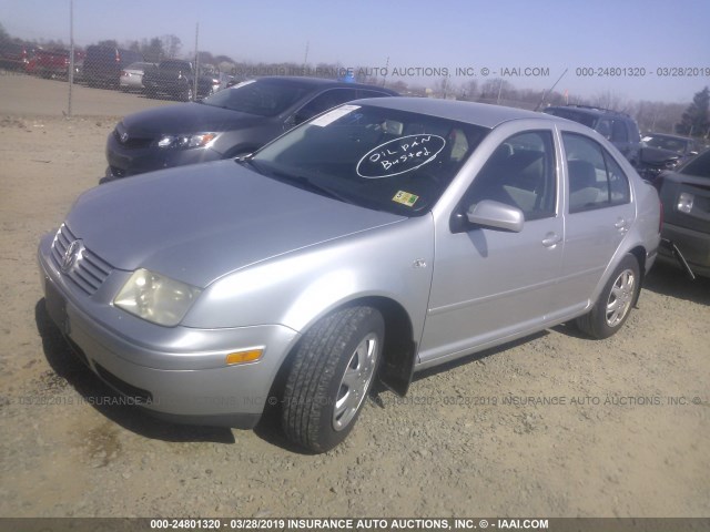 3VWSE69M92M031778 - 2002 VOLKSWAGEN JETTA GLS SILVER photo 2