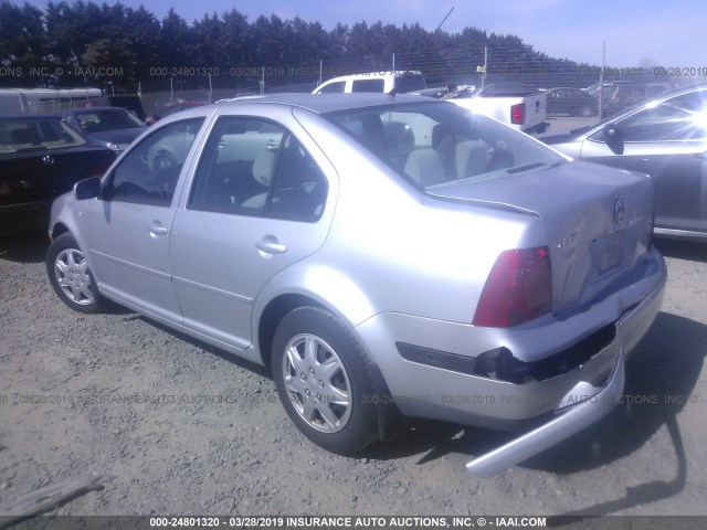 3VWSE69M92M031778 - 2002 VOLKSWAGEN JETTA GLS SILVER photo 3