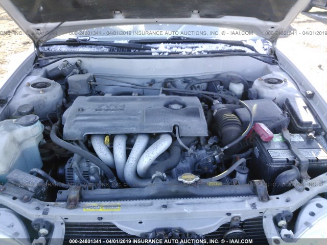 2T1BR12E5YC345507 - 2000 TOYOTA COROLLA VE/CE/LE SILVER photo 10