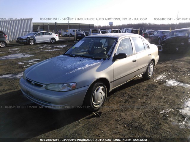 2T1BR12E5YC345507 - 2000 TOYOTA COROLLA VE/CE/LE SILVER photo 2