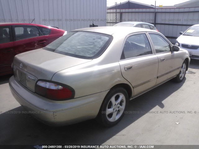 1YVGF22C2Y5152192 - 2000 MAZDA 626 ES/LX GOLD photo 4