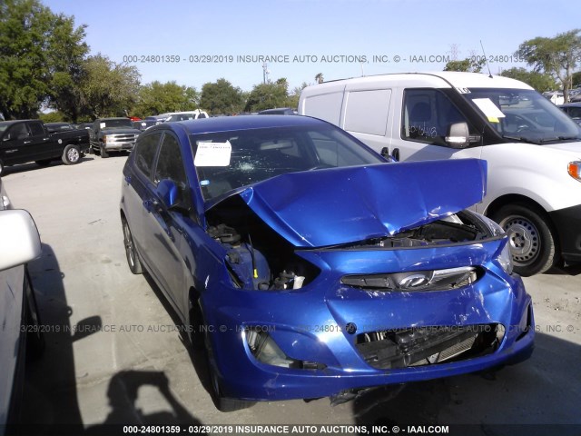 KMHCU5AE3CU032877 - 2012 HYUNDAI ACCENT GLS/GS/SE BLUE photo 1