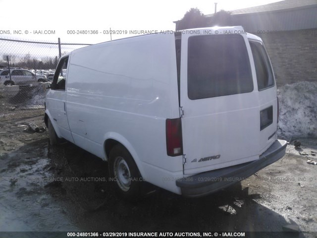 1GCDM19W1YB183587 - 2000 CHEVROLET ASTRO WHITE photo 3