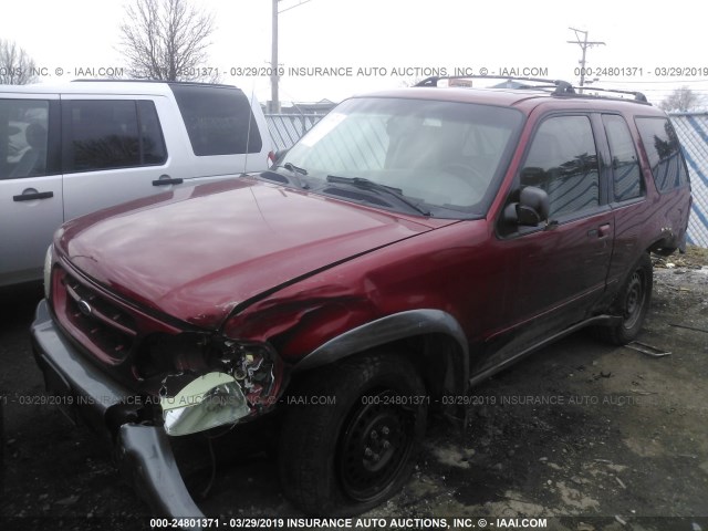 1FMYU70E9YUA66834 - 2000 FORD EXPLORER SPORT MAROON photo 2