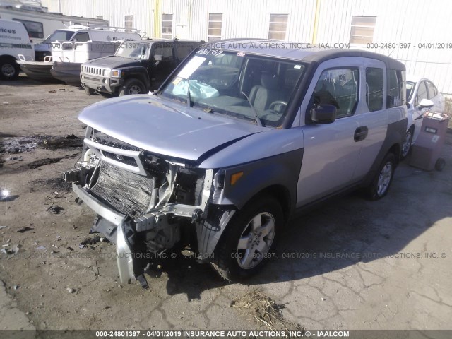 5J6YH28573L039110 - 2003 HONDA ELEMENT EX SILVER photo 2