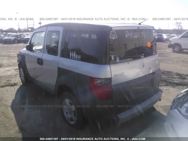 5J6YH28573L039110 - 2003 HONDA ELEMENT EX SILVER photo 3