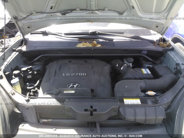 KM8JN12D37U615345 - 2007 HYUNDAI TUCSON SE/LIMITED ლურჯი ფოტო 10