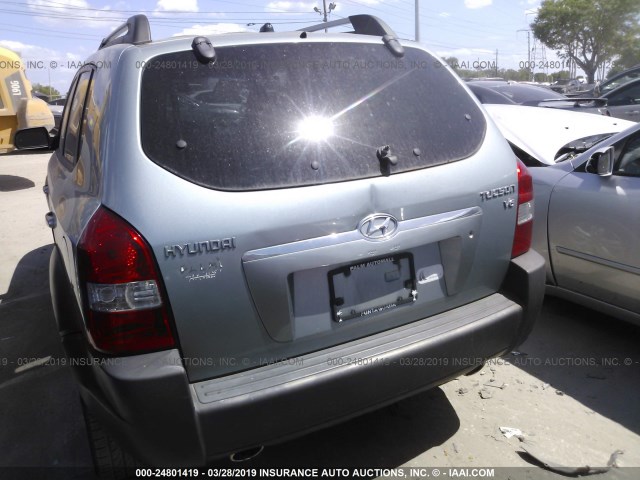 KM8JN12D37U615345 - 2007 HYUNDAI TUCSON SE/LIMITED ლურჯი ფოტო 6